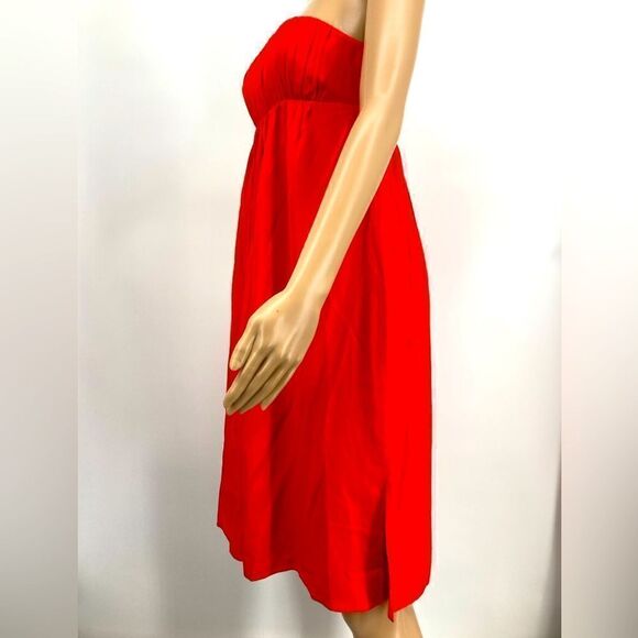 Kay Unger  100% Silk Red Dress Size 2 - Picture 3 of 12